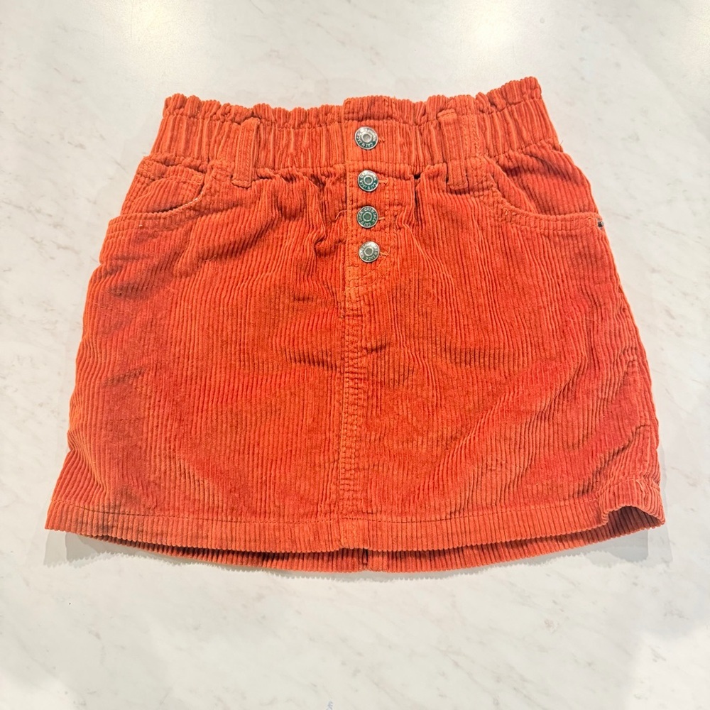 Cat & Jack Orange Corduroy Skirt